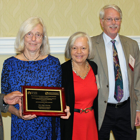 Housing First Award winner and presenters