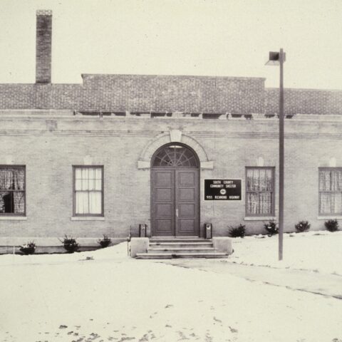 Exterior shot of original Kennedy Shelter