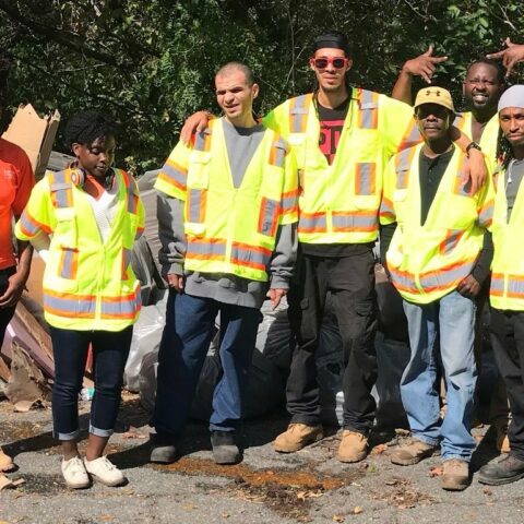 Litter program team on 1st day