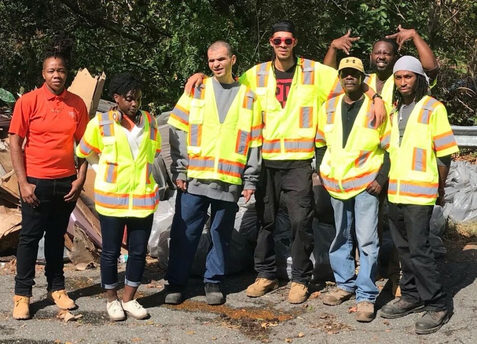 Litter program team on 1st day