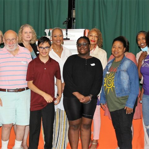 Group shot of volunteers.